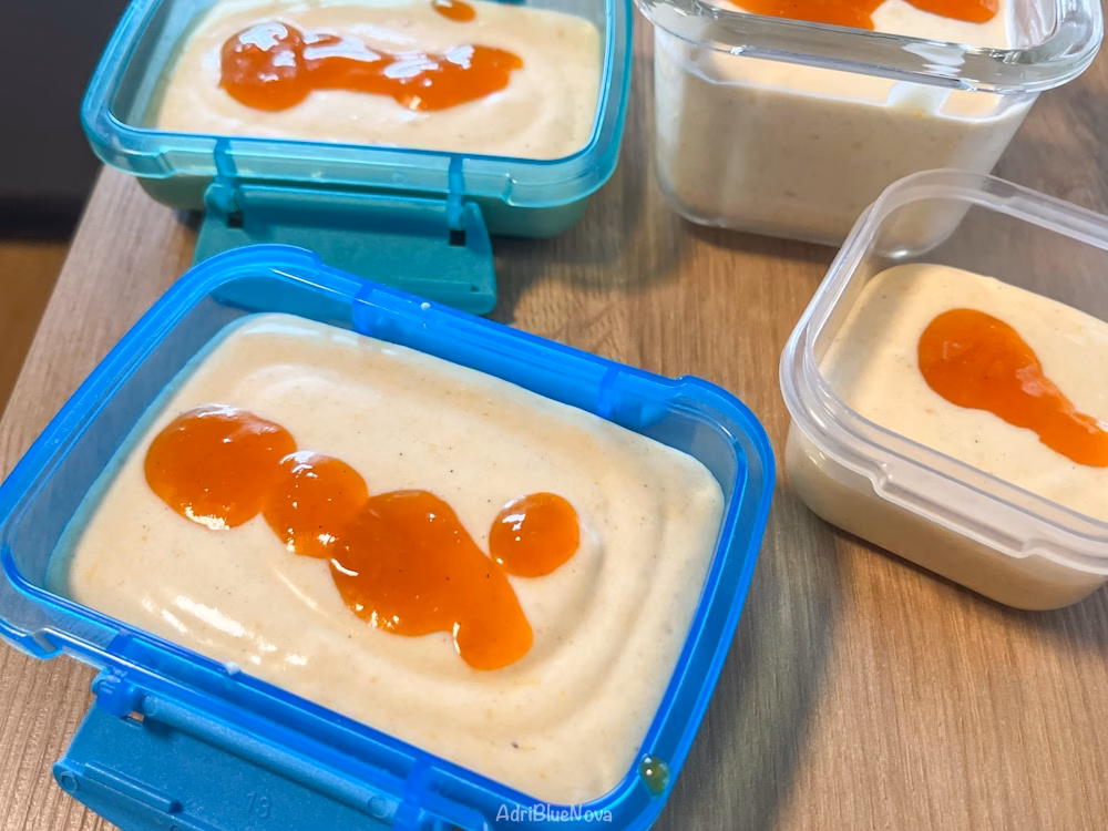 aprikoseneis mit aprikosenmarmelade ohne eismaschine