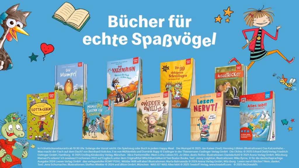 So macht McDonald’s aus Bechern Bücher und fördert den Lesespaß Recyclingbücher bei McDonalds