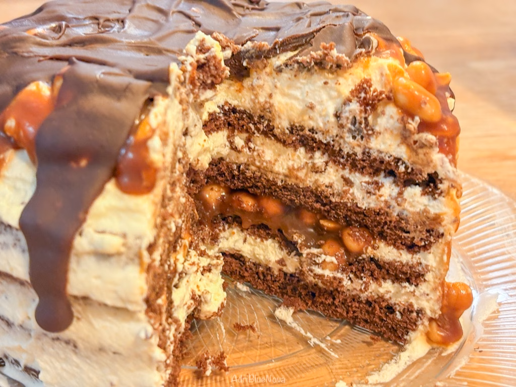 snickers torte sahne erdnuss karamell rezept adribluenova 1 3 adri blue nova