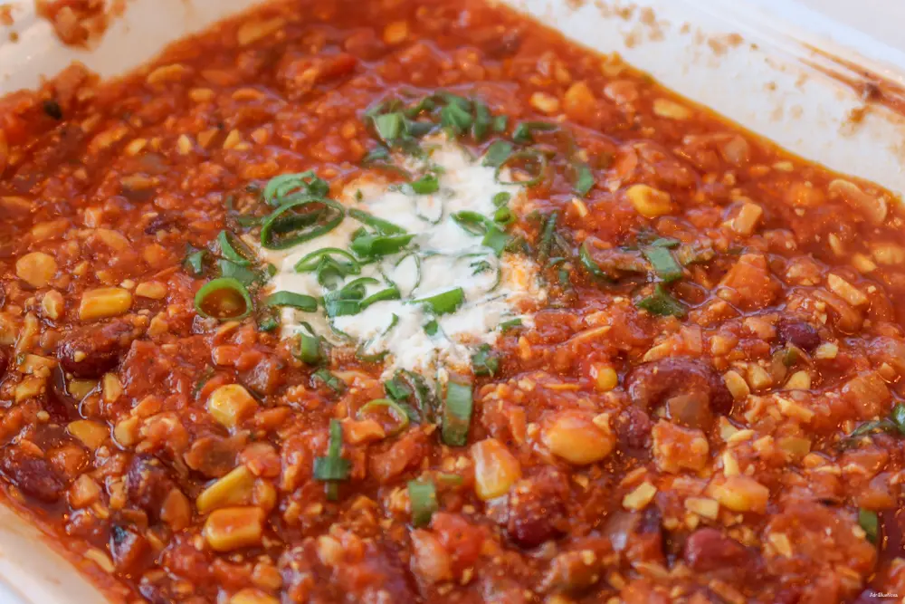 Chili sin Carne mit Lupinen in Bad Saulgau: Mittagstisch im Haus am Markt 13 Chili sin Carne mit Lupinen in Bad Saulgau: Mittagstisch im Haus am Markt